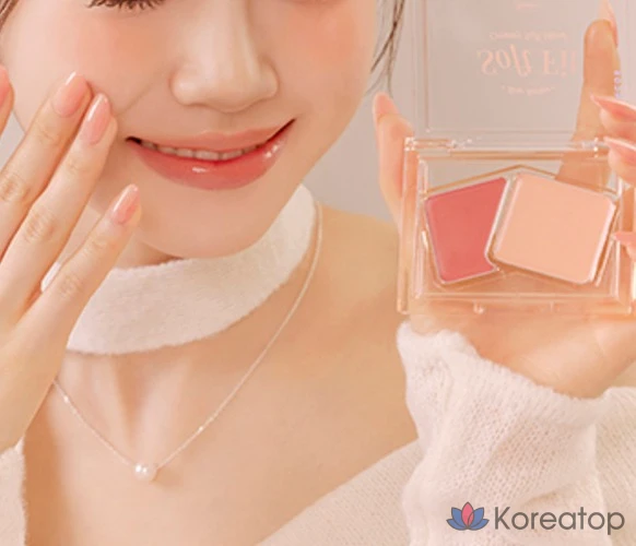 Кремовые румяна Forencos Soft Fitting Cream Blusher, 3 г, 1 шт., цвет «Абрикосовое молоко», фото 5