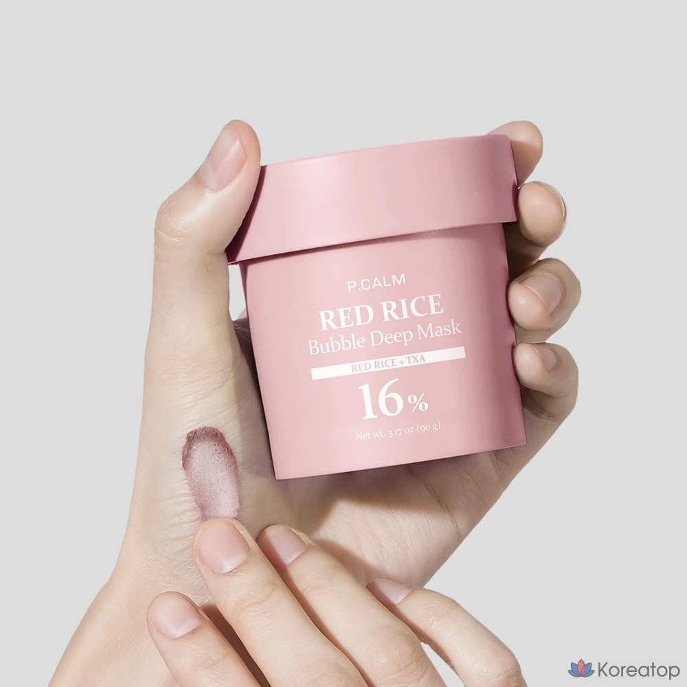 Маска для лица P.CALM Red Rice Bubble Deep Mask, 2 шт., фото 2