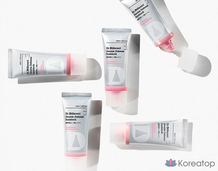 Солнцезащитный крем Dr. Different Double Defense SPF50+ PA++++, 40 мл, 1 шт.