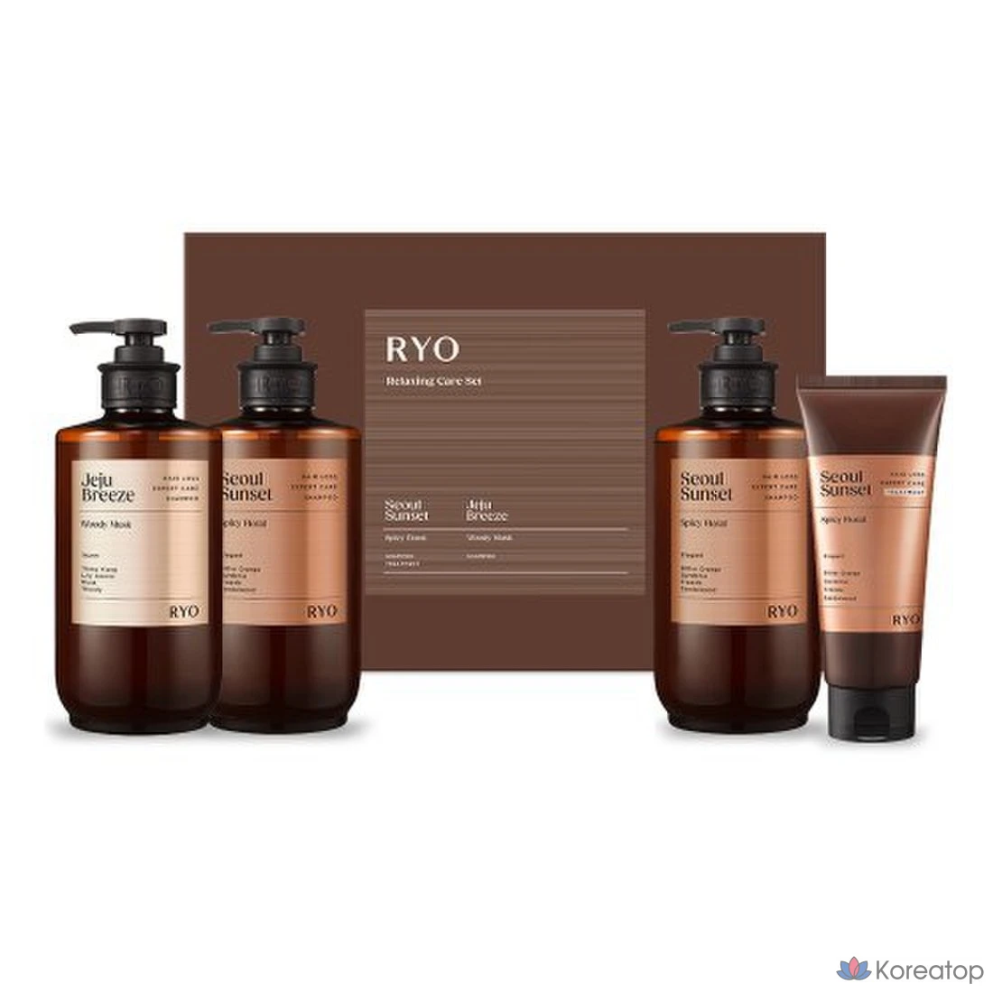 Подарочный набор Ryo Relaxing Care из 4 предметов (Seoul Sunset + Jeju Breeze)