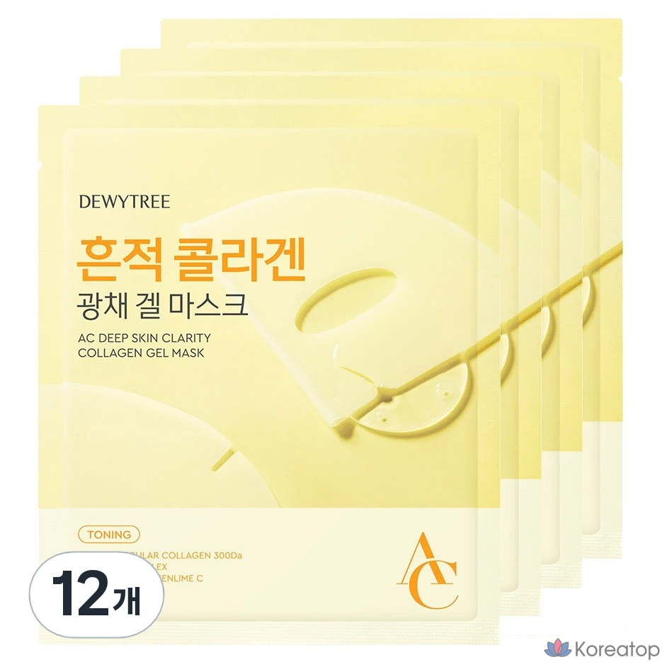 Гелевые маски Dewtree AC Deep Trace с коллагеном, 4 шт., 3 шт.