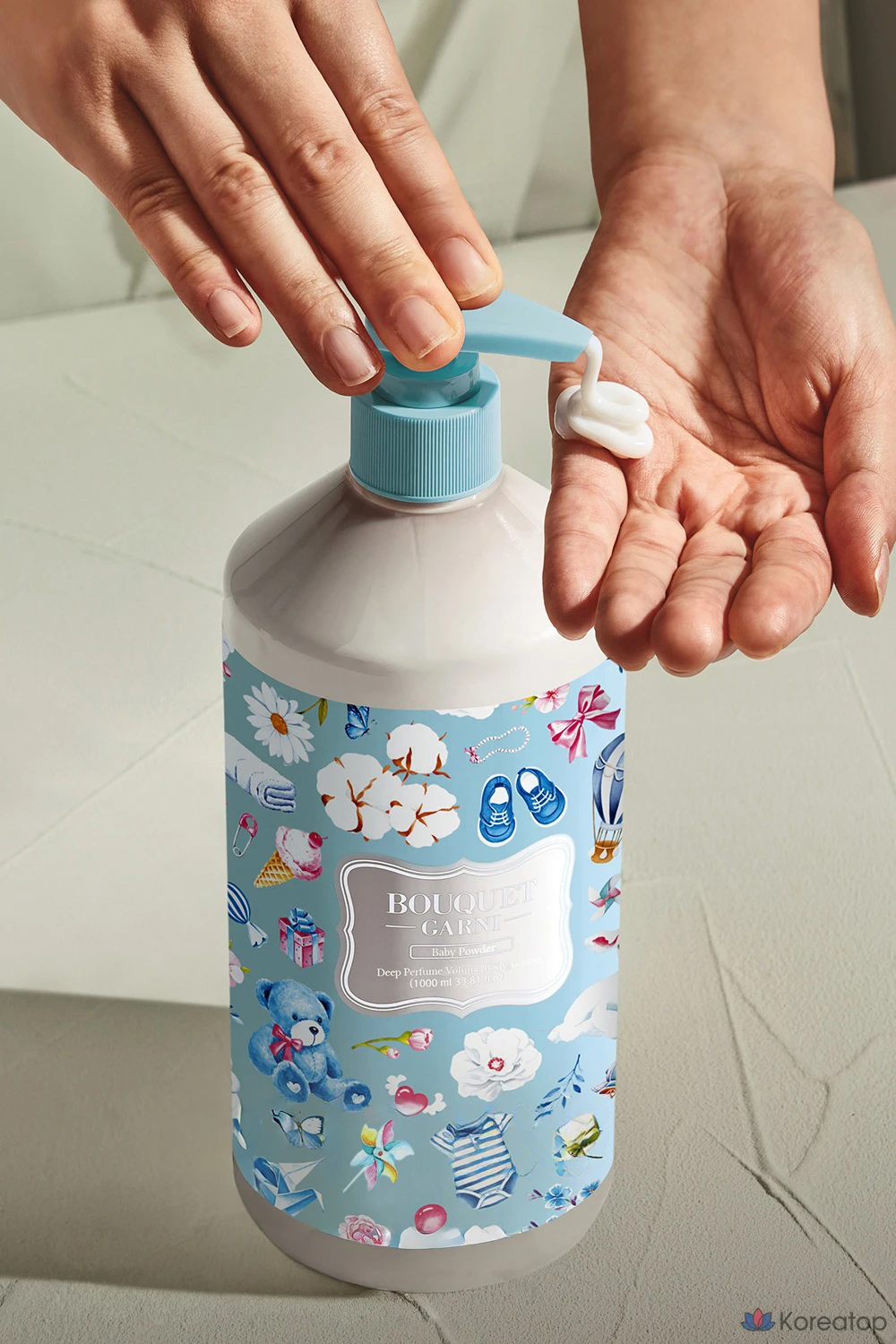 Лосьон для тела Bouquet Garni Deep Perfume Volume Body Lotion, аромат Baby Powder, 1 л, 1 шт., фото 6