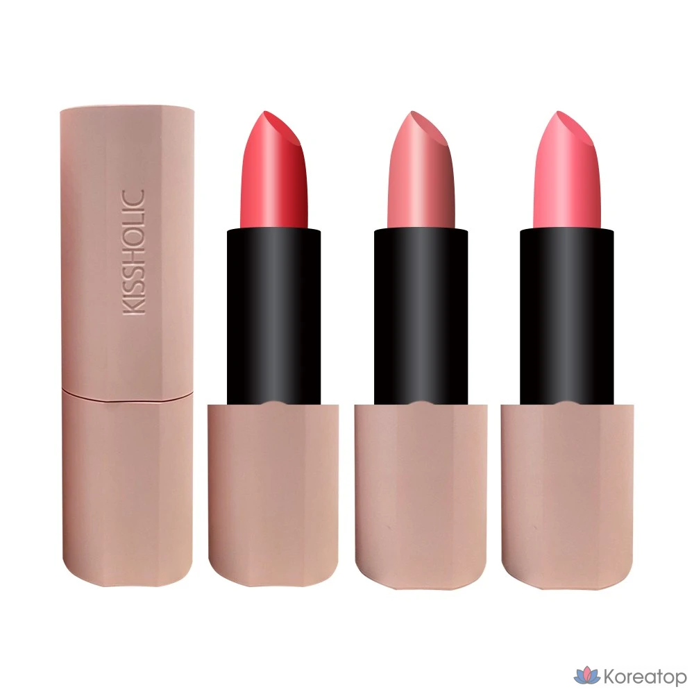 Помада The Saem Kissholic Intense, 8 цветов, 1 шт., CR04 Baby Coral, фото 2