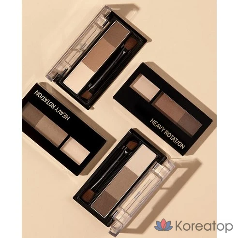 Пудра для бровей Kiss Me Heavy Rotation Natural Powder Eyebrow, оттенок 02 пепельно-коричневый