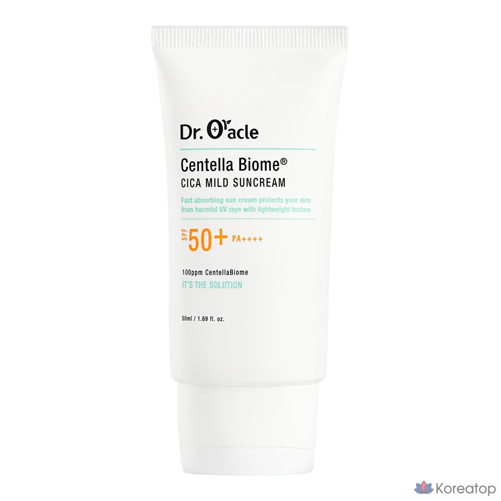 Солнцезащитный крем Dr.Oracle Centella Biome Cica Mild Sunscreen SPF50+ PA++++, 50 мл, 1 шт.