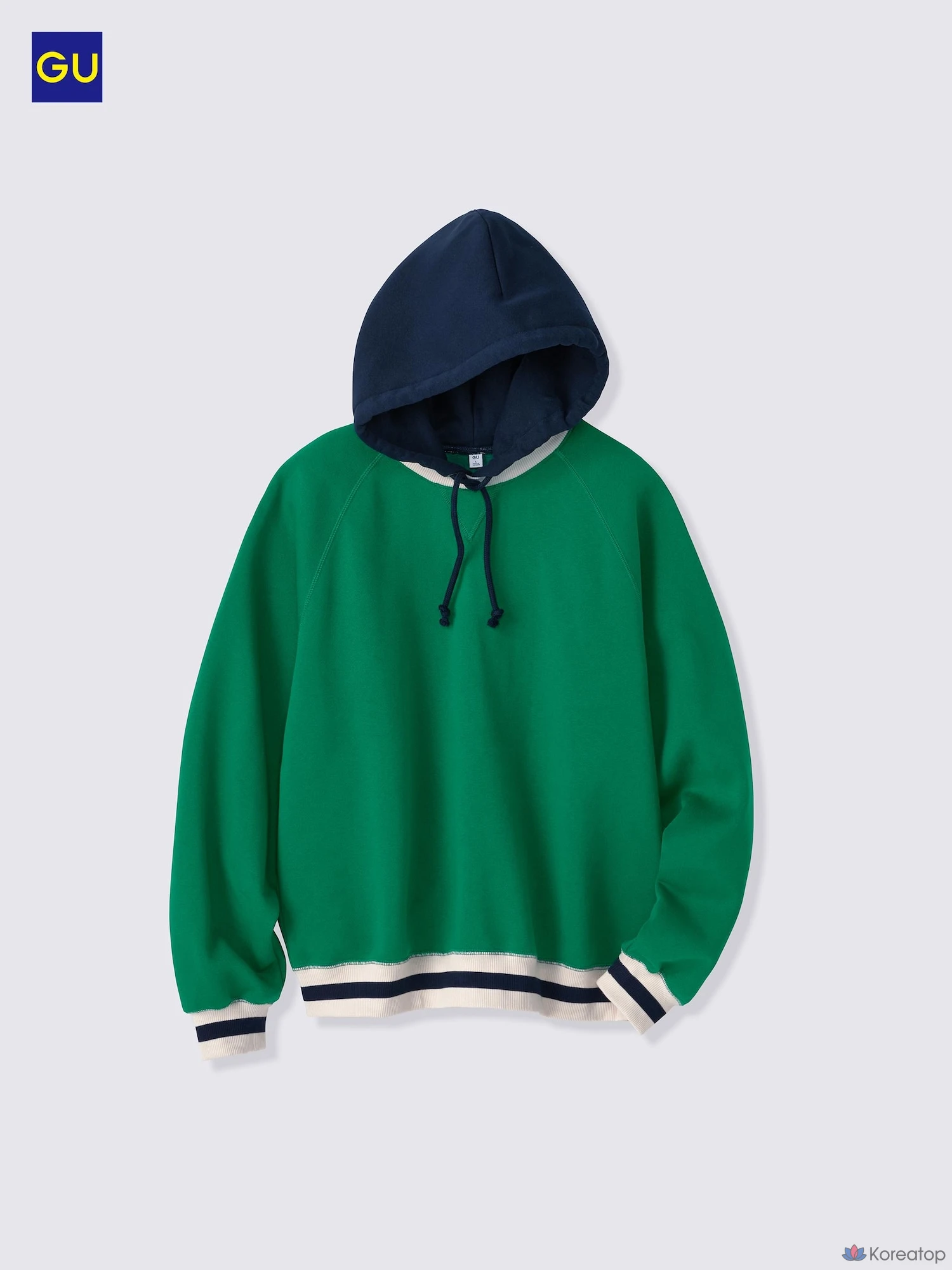 Худи Uniqlo Heavyweight Sweat Cocoon Hoodie, двухцветный