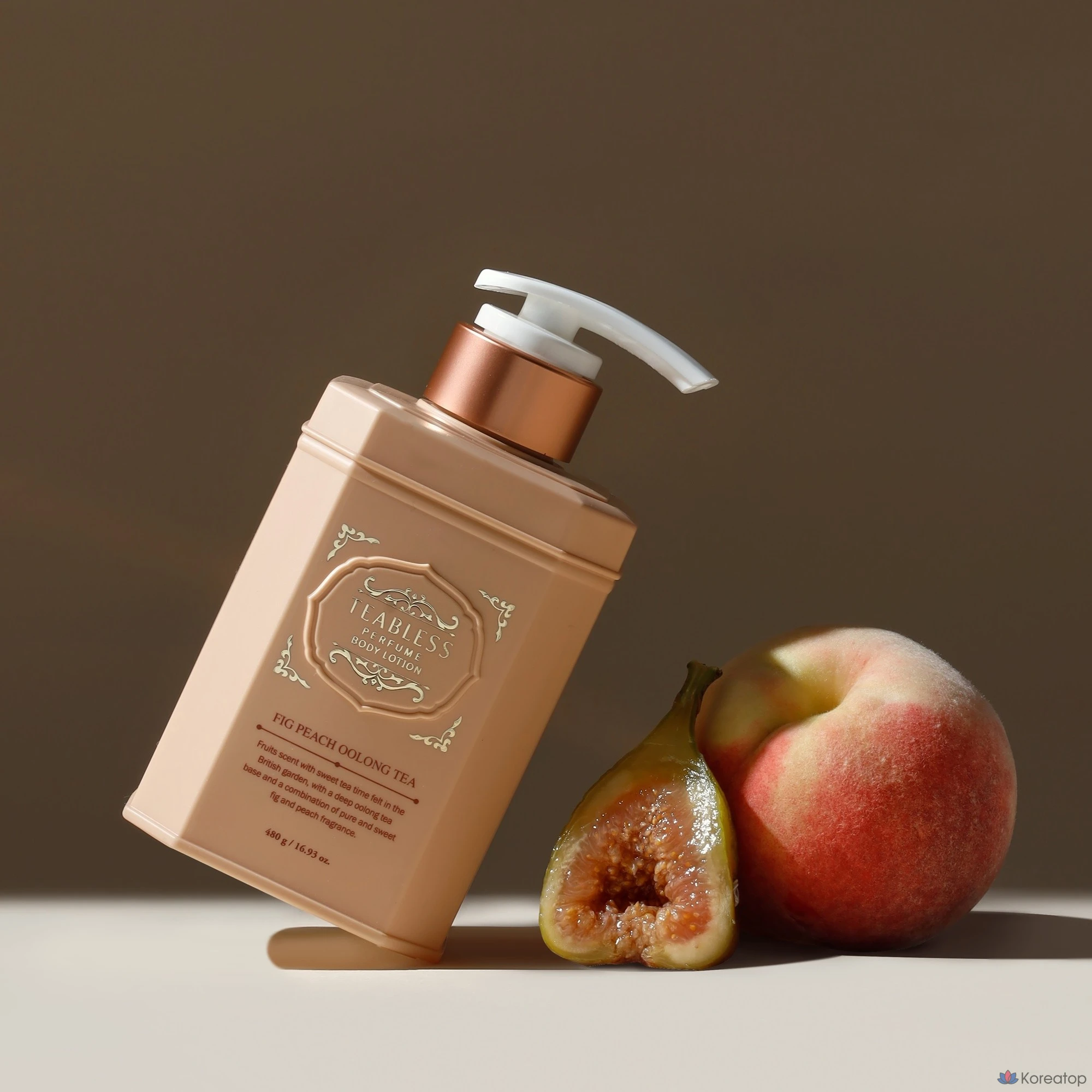 Парфюмерный лосьон для тела T-Bless с ароматом инжира, персика и чая улун, 480 г, 1 шт.