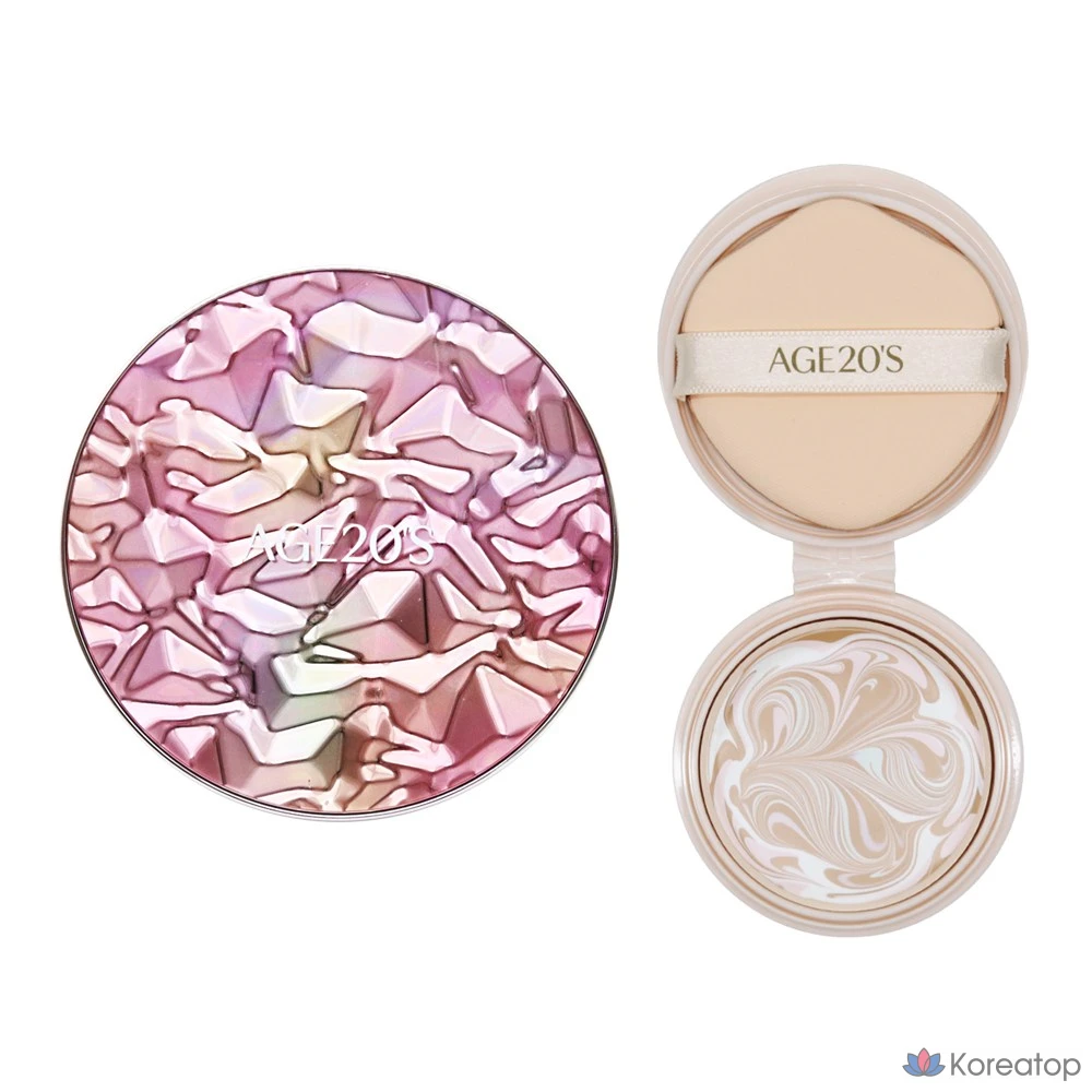 Набор тонального крема Essence Pact Aura Cushion Foundation + сменный блок, № 23 (основной продукт + сменный блок)