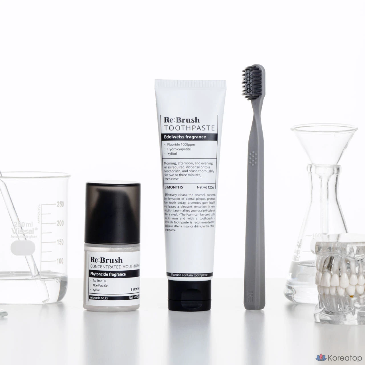 Зубная паста Re:Brush Edelweiss High Fluoride Natural, 120 г, 1 шт.