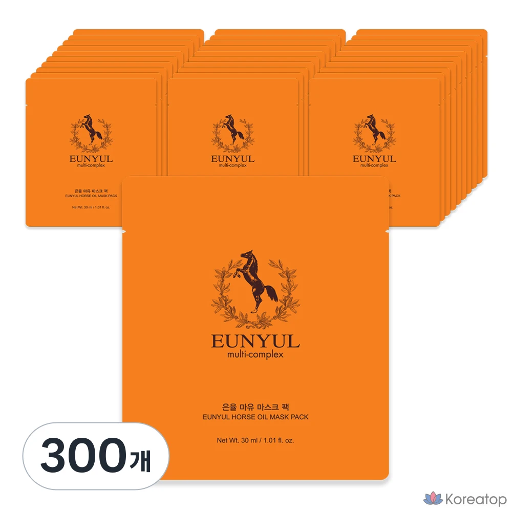 Тканевая маска для лица Eunyul Horse Oil Mask, 30 мл, 300 шт.