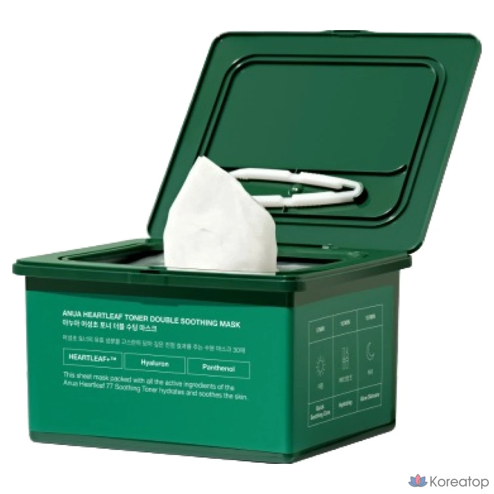 Успокаивающая маска Anua Eoseongcho Double Soothing Mask, 1 упаковка, 30 штук