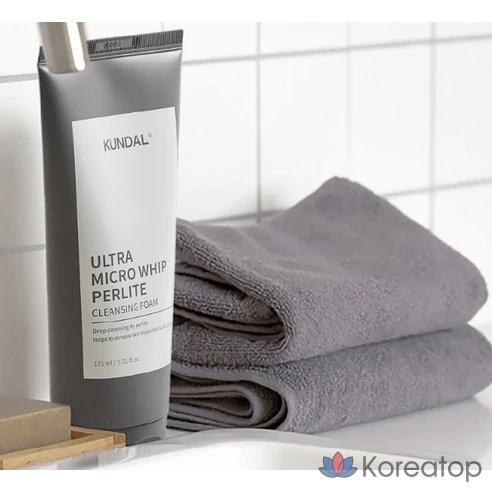 KUNDAL Пенка для лица очищающая с перлитом Ultra Micro Whip Perlite Cleansing Foam, 175 мл