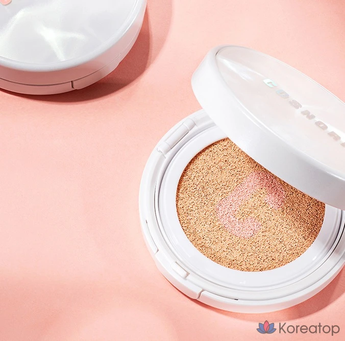 Сменный блок тонального крема Cosnori Blossom Tone-Up Cushion Clear SPF50+ PA++++ 14 г, розово-бежевый, 1 шт.
