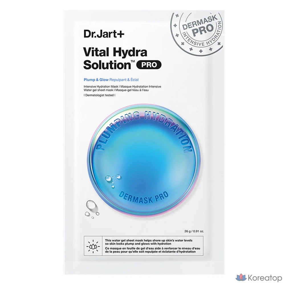 Dr. Jart+ Dermask Vital Hydra Solution Pro, 26 г, 1 упаковка, 1 шт.