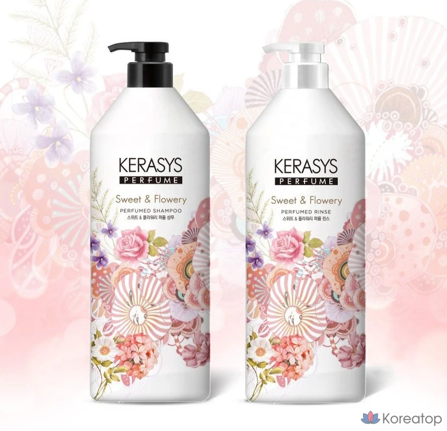 Парфюмированный шампунь KeraSys Sweet & Flowery, 1 л, 1 шт.