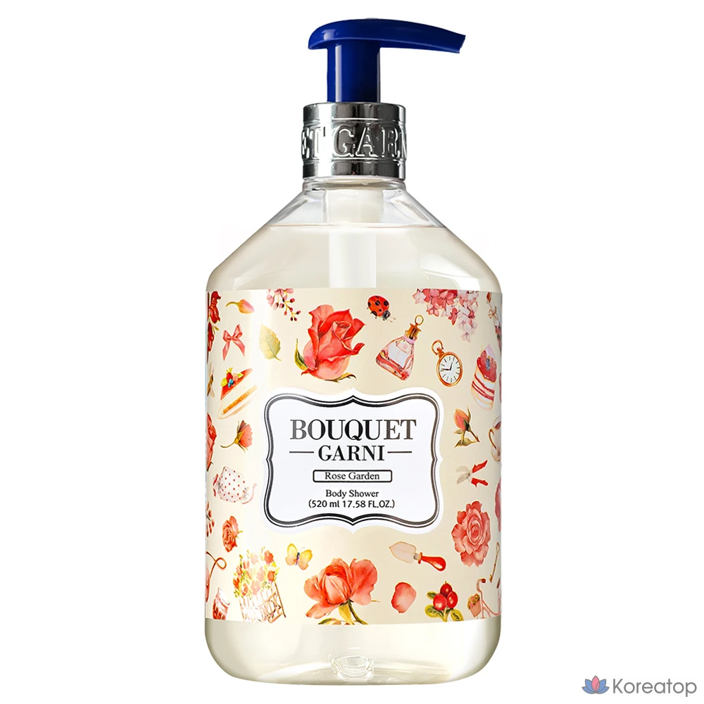Ароматизированный гель для душа Bouquet Garni «Розовый сад», 520 мл, 1 шт.