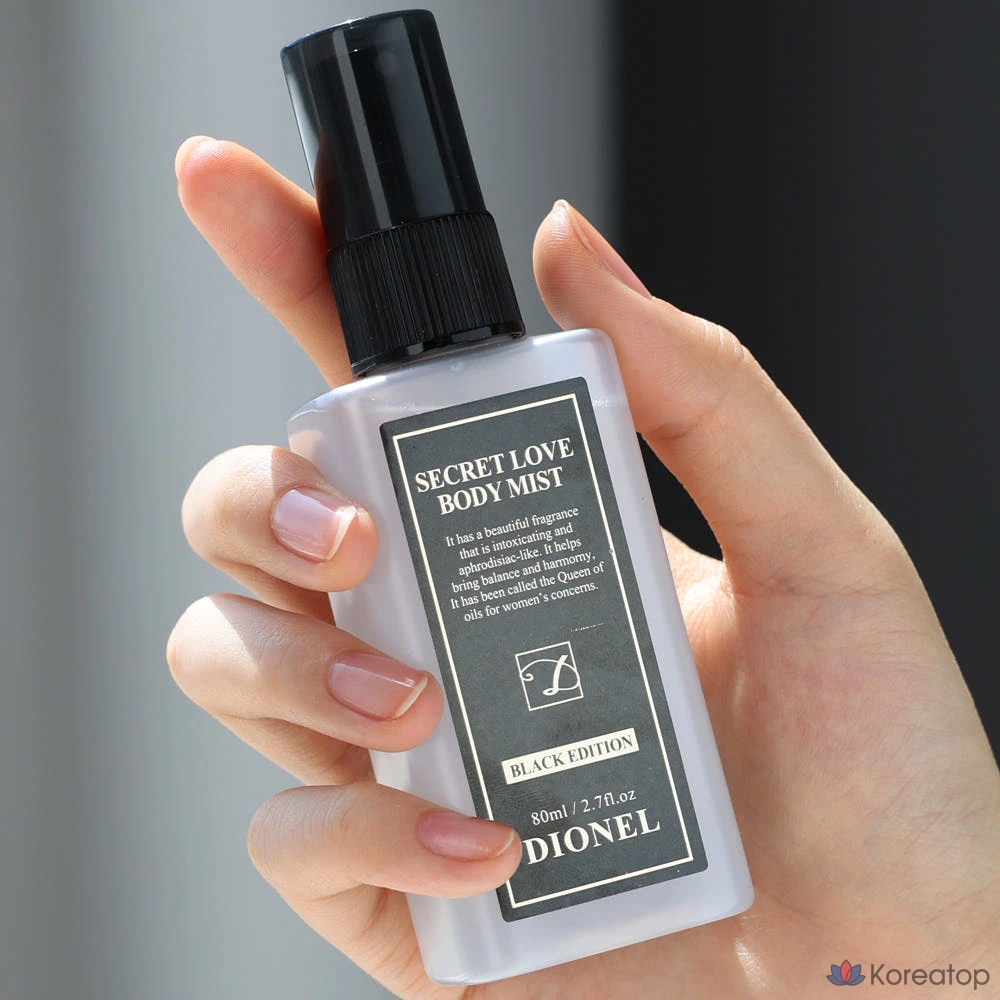 Спрей для тела Bouquet garni Secret Love, черная версия, 1 шт., 80 мл