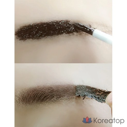 Набор для татуировки бровей Berisom Brow Tattoo Pack Eyebrow, оттенок Мокко-коричневый