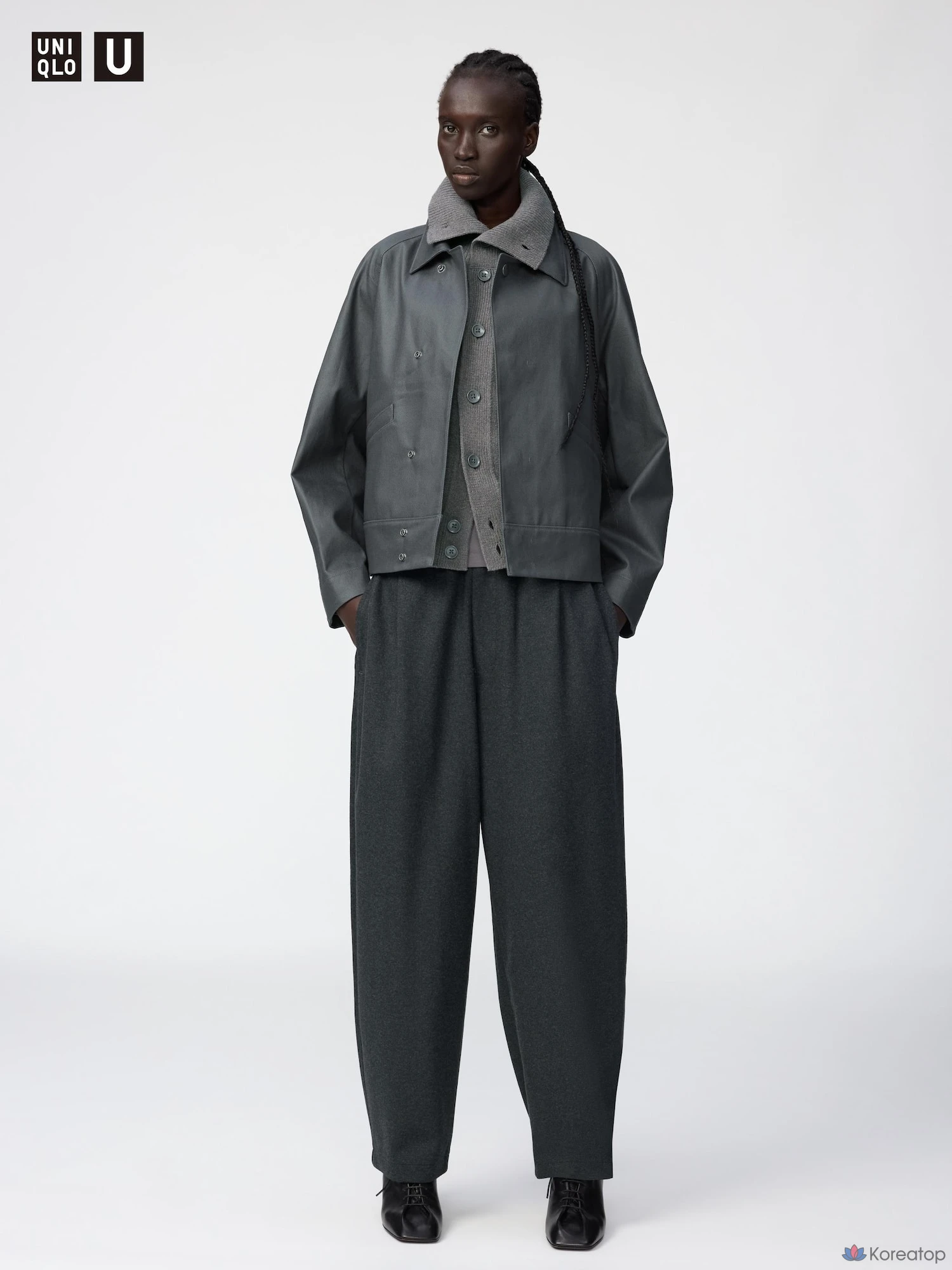 Брюки Uniqlo Brushed Jersey Wide Pants