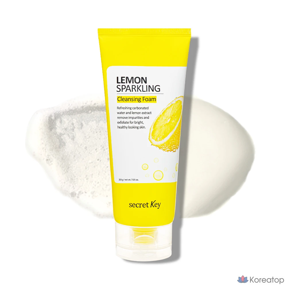 Очищающая пенка для лица Secret Key Lemon Sparkling Cleansing Foam, 200 г, 1 шт.