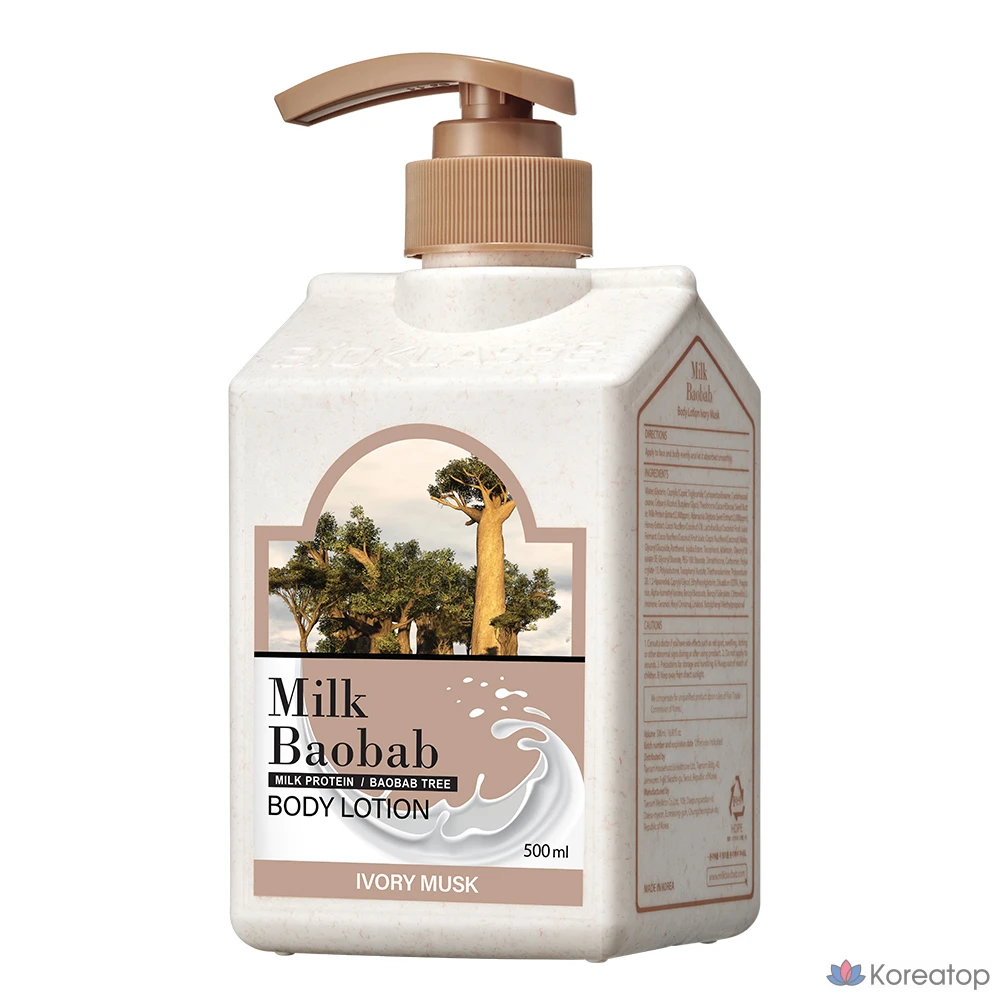 Лосьон для тела Milk Baobab, аромат слоновой кости и мускуса, 500 мл, 1 шт.