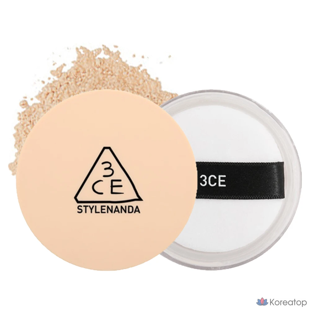 Рассыпчатая пудра 3CE Natural Loose Finish Powder, оттенок 002 Medium Beige, 1 шт.