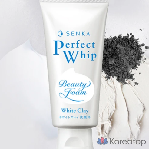 Очищающая пенка для умывания с белой глиной Senka Perfect Whip, 120 г, 2 шт