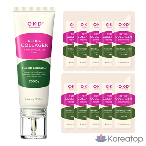 Гель-крем CKD Retino Collagen Low Molecular 300 40 мл + ампула 10 мл, 1 шт.