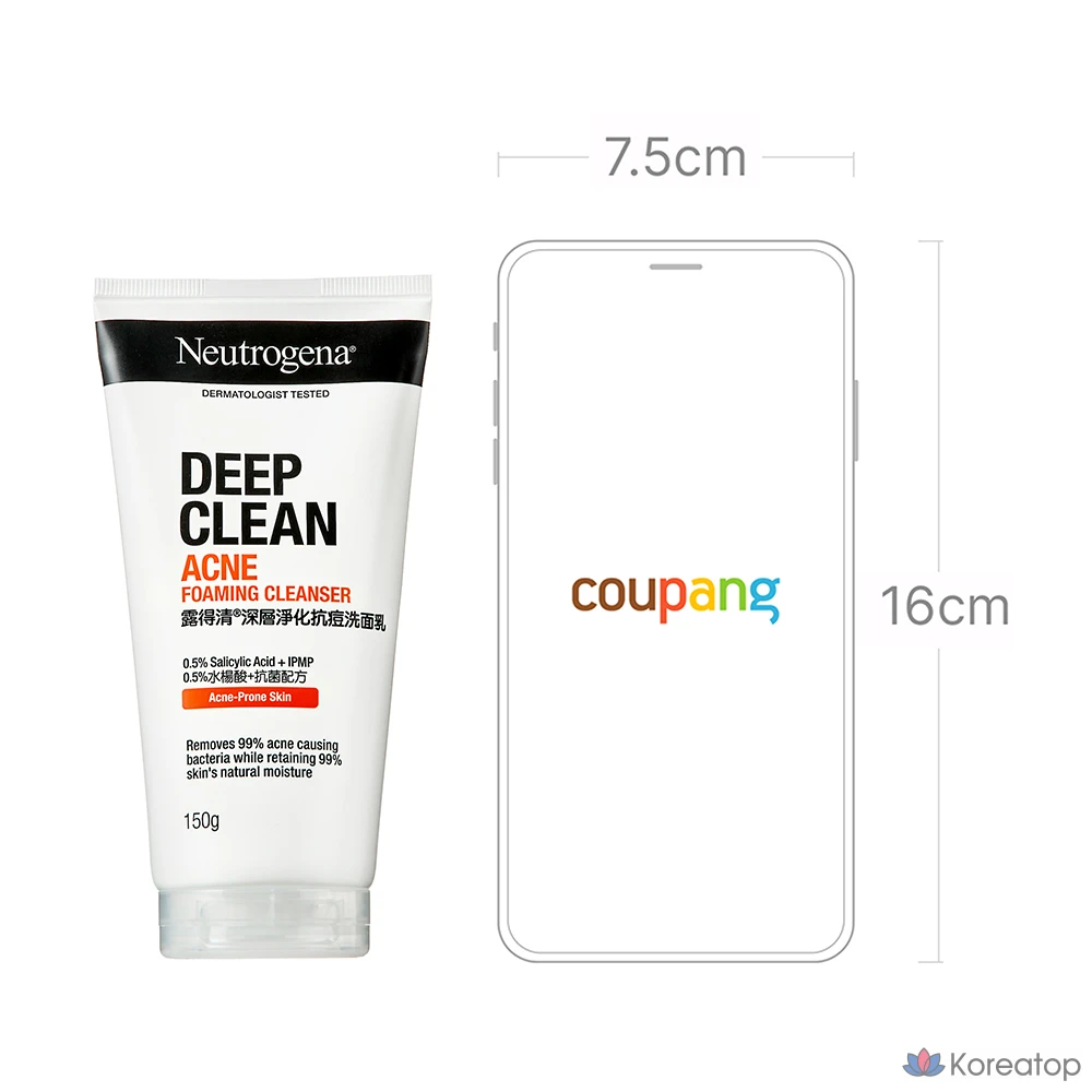 Пенка для умывания Neutrogena Deep Clean Acne, 150 г, 1 шт.