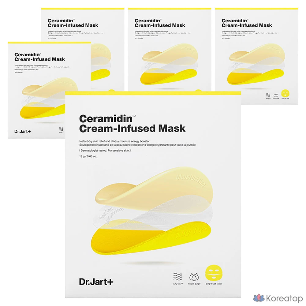 Крем-маска Dr. Jart+ с церамидином, 18 г, 1 упаковка, 5 шт.
