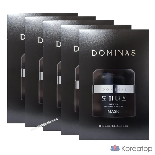 Набор осветляющих масок для лица Tiji Dominas, 6 сезон, 5 коробок (28 мл x 20 листов), 5 штук, 4 штуки