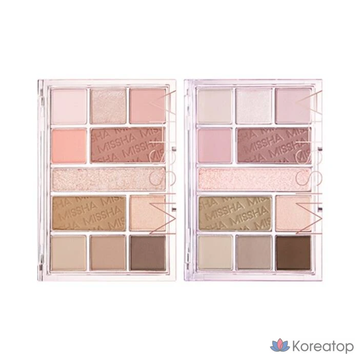 Палетка теней Missha Mood Moment, 2 оттенка, 12,5 г, Rosy Rooftop MS201342, 1 шт.