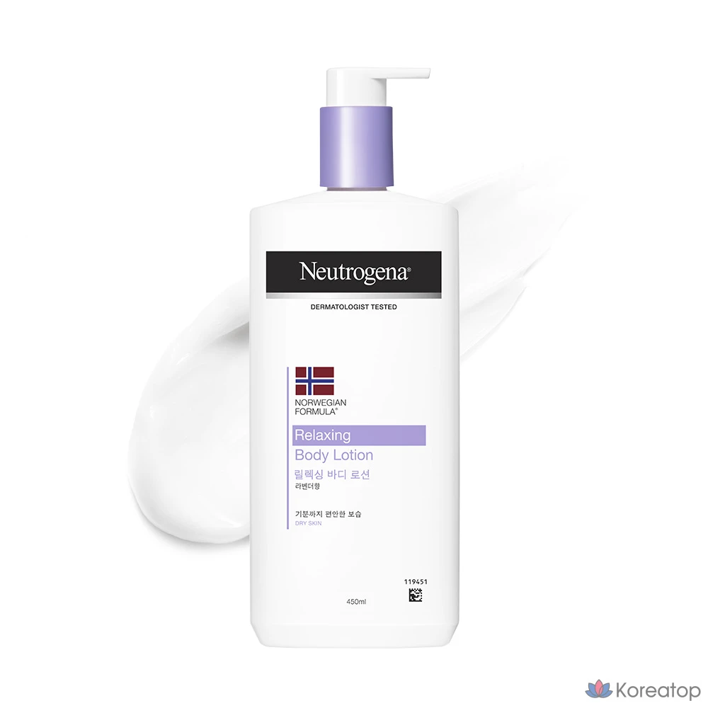 Увлажняющий крем для тела Neutrogena Relaxing Body Moisturizer с лавандой, 450 мл, 1 шт.