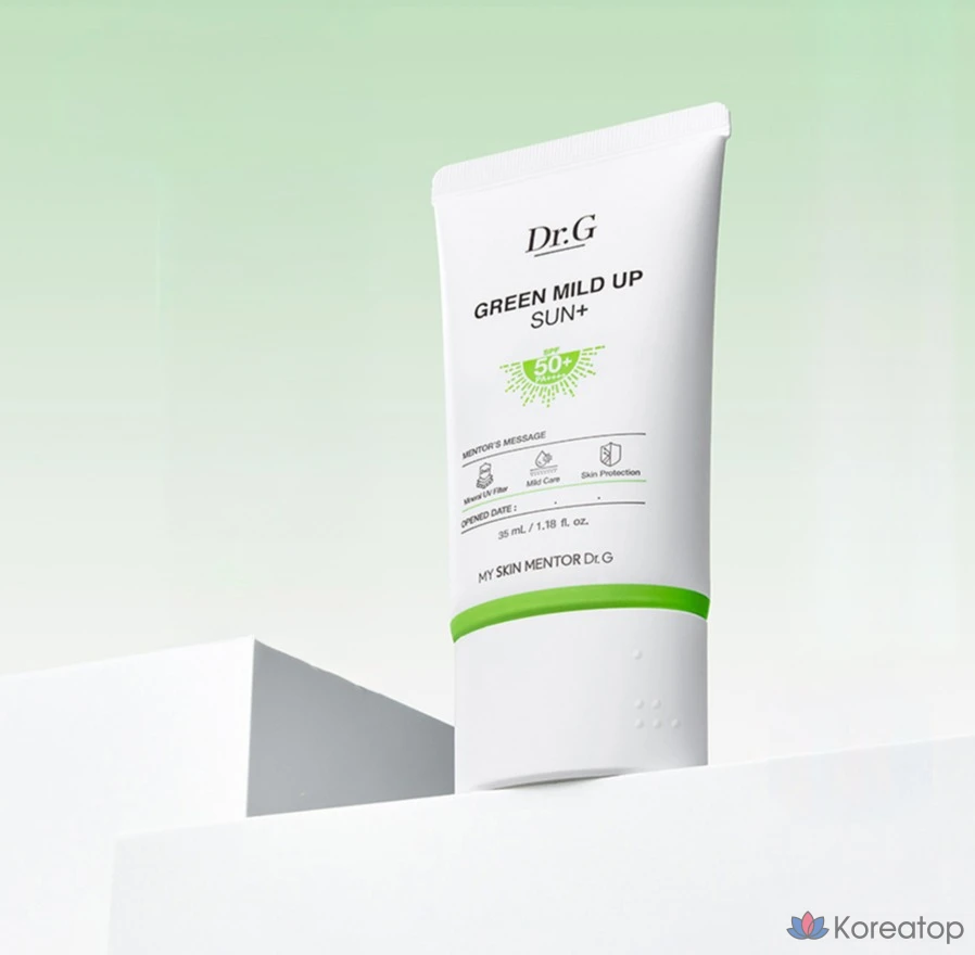 Солнцезащитный крем Dr. G Green Mild Up Plus Sunscreen SPF50+ PA++++, 35 мл, 1 шт., фото 5