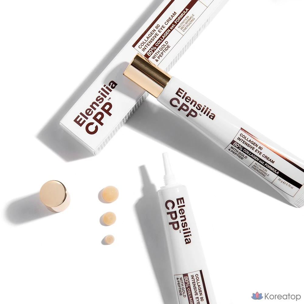 Elensilia Французский коллагенсодержащий лифтинг-крем для кожи вокруг глаз с коллагеном, пептидами, белками и аминокислотами, 20 г, 1 шт.