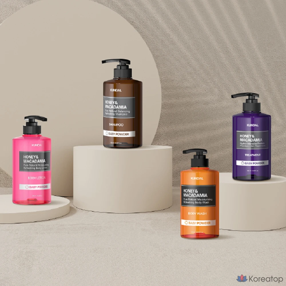 Kundal Hair Body набор для отдыха из 4 предметов с ароматом белого мускуса, 2 комплекта., фото 2