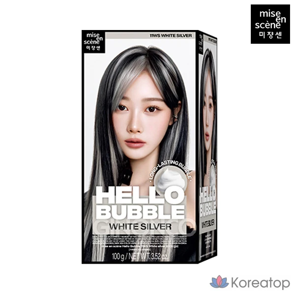 Краска для волос «Mise en Scene» Hello Bubble, 11WS White Silver, 1 шт.