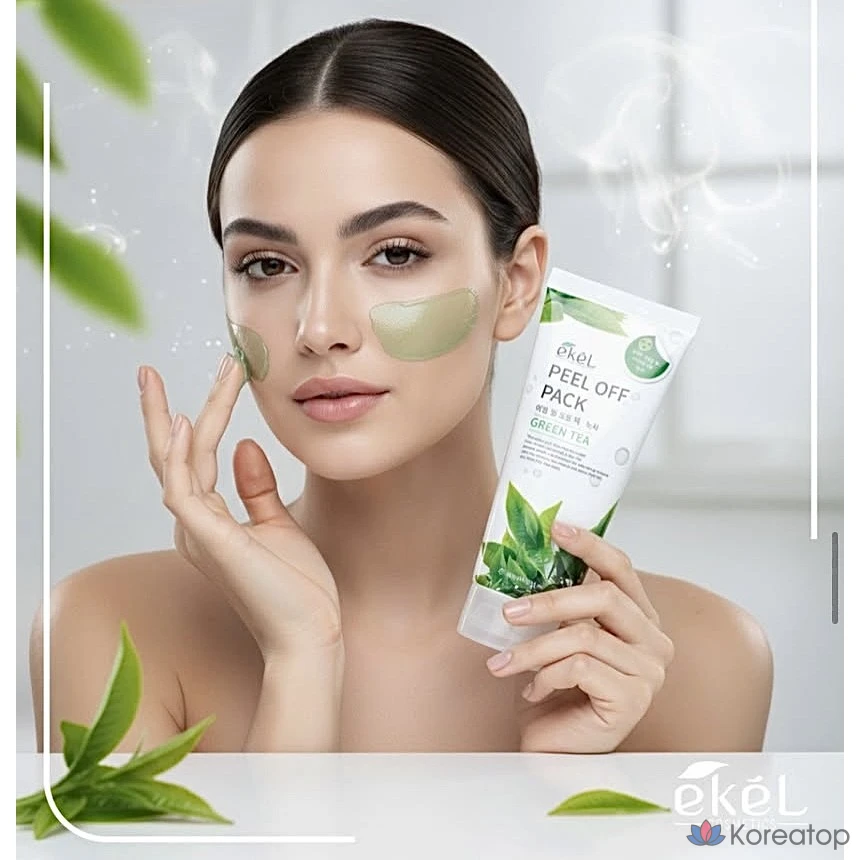 Пилинг-маска Ekel Peel Off Pack, Cucumber, 2 шт., фото 3