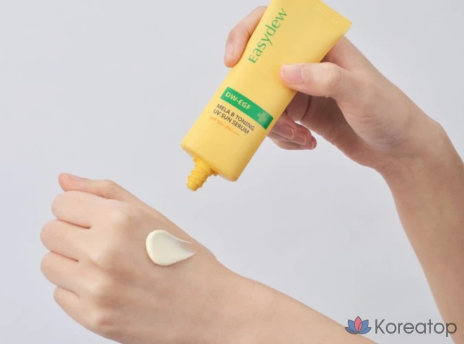 Солнцезащитная сыворотка Easydew Mela Bee Toning UV Sun Serum SPF50+ PA++++, 1 шт., 40 мл