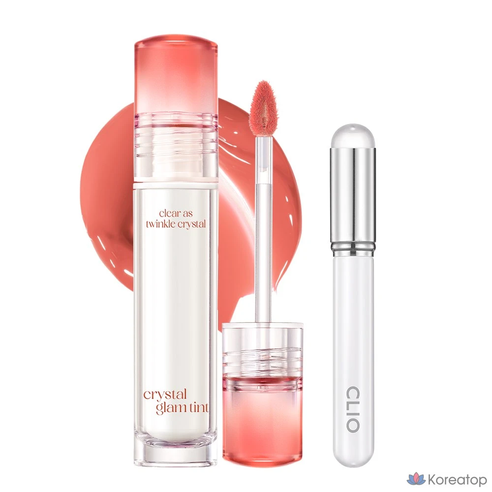 Тинт для губ Clio Crystal Glam + кисточка для губ, 1 шт., 011 Mellow Pig
