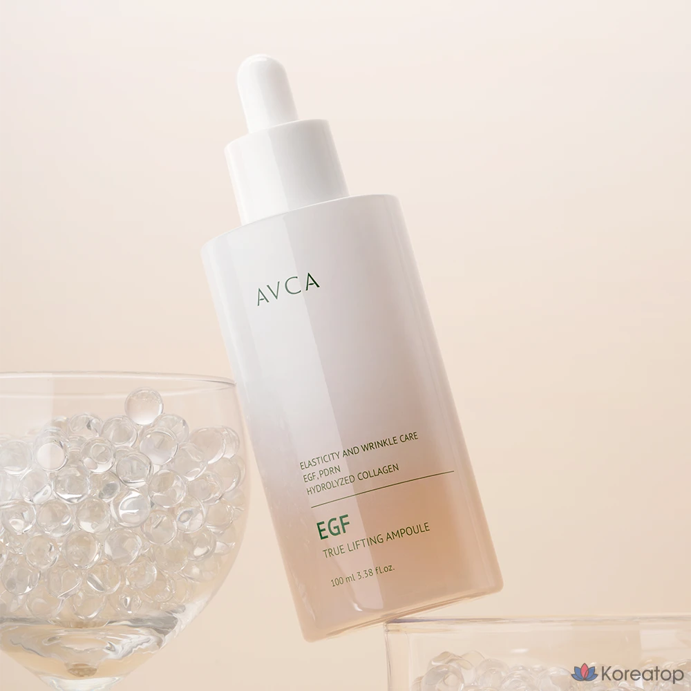 Ампула AVCA True Lifting EGF для повышения эластичности кожи, 100 мл, 1 шт.