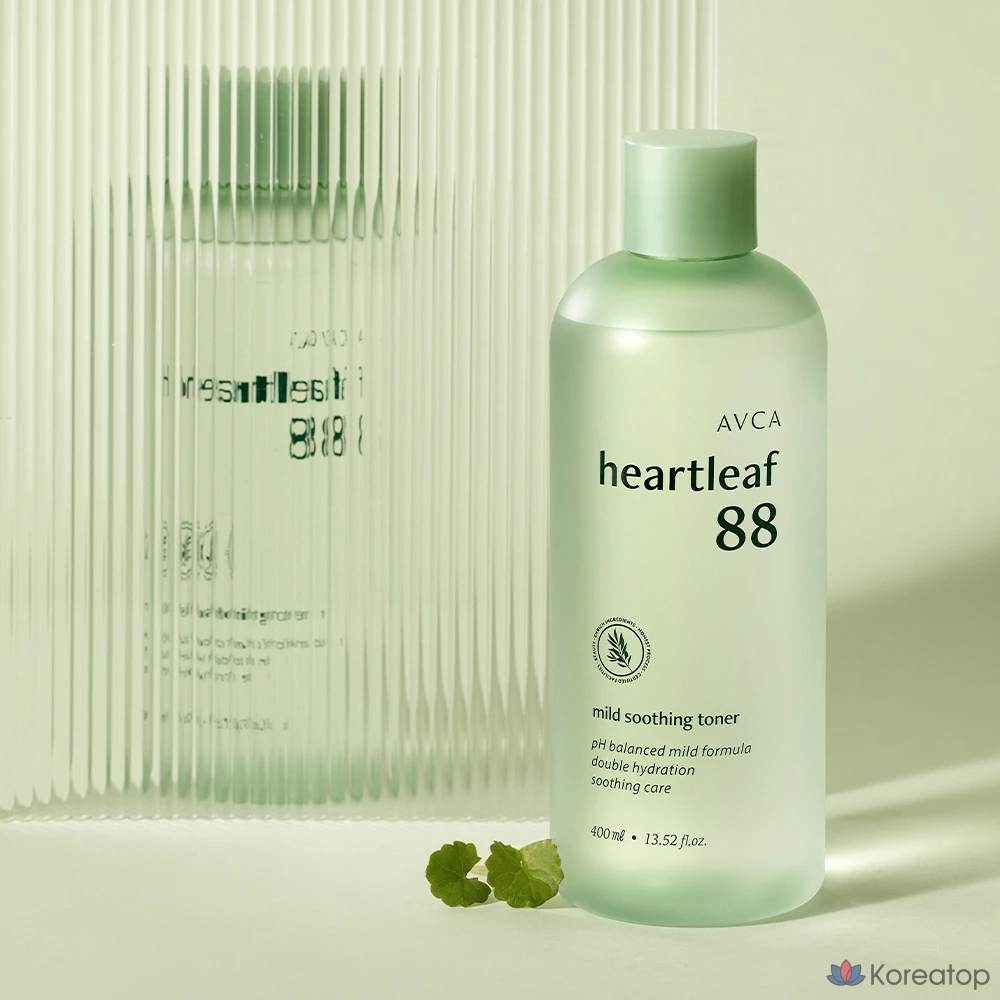 Успокаивающий тоник AVCA Eoseongcho 88 с низким уровнем раздражения, 400 мл, 1 шт.