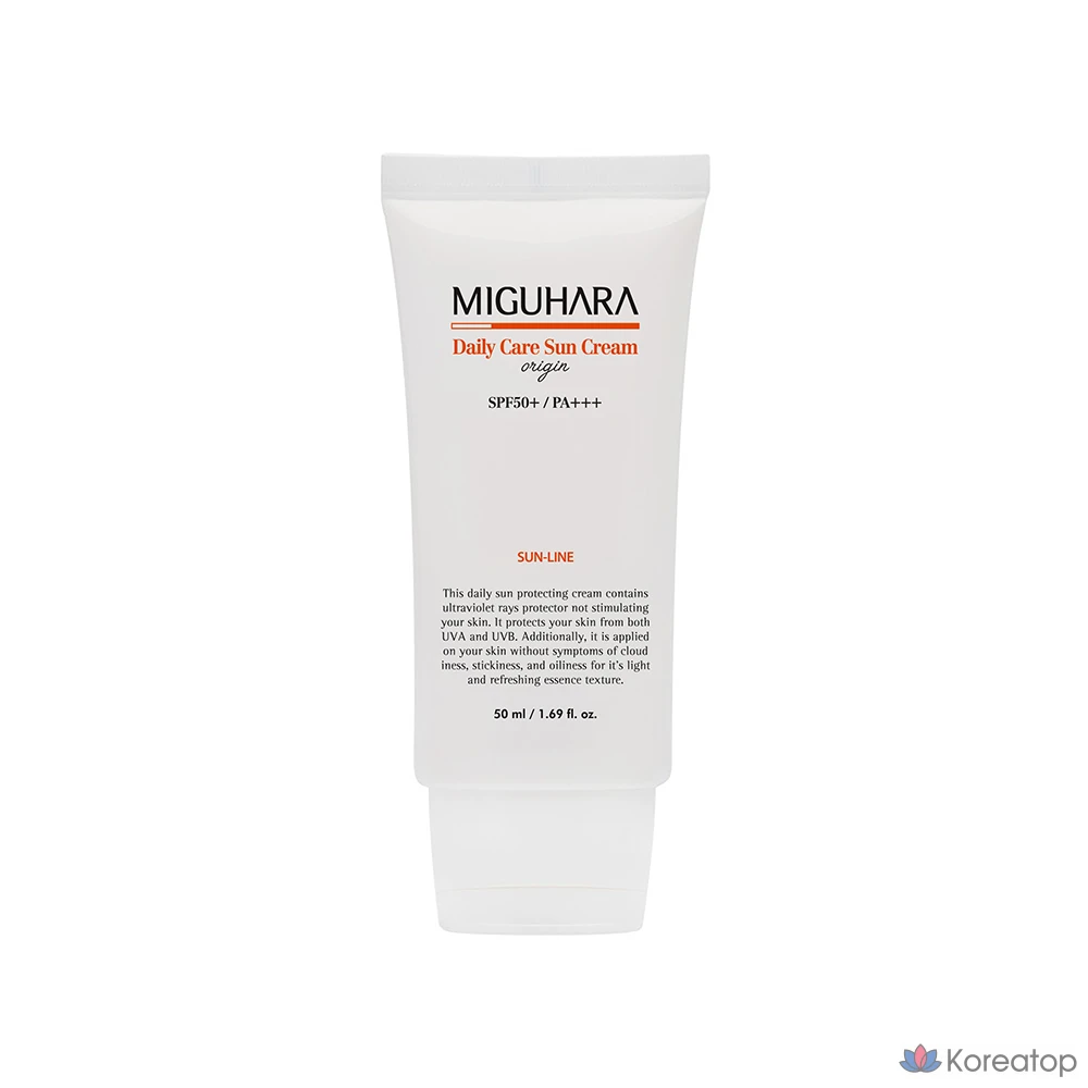 Солнцезащитный крем Migu Hara Daily Care Origin SPF50+/PA+++, 50 мл, 1 или 3 шт.