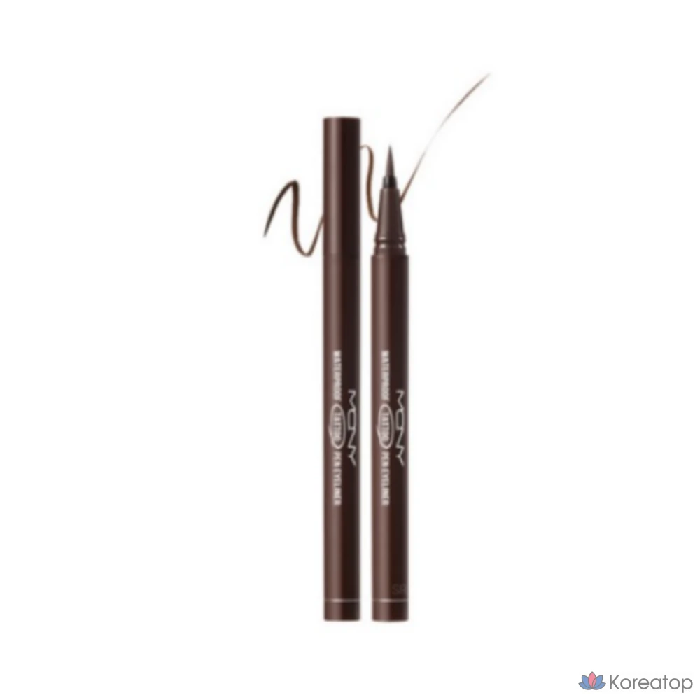 Подводка для глаз Mqny Waterproof Pen Eyeliner, оттенок Deep Brown, 0.6 г, 1 шт.