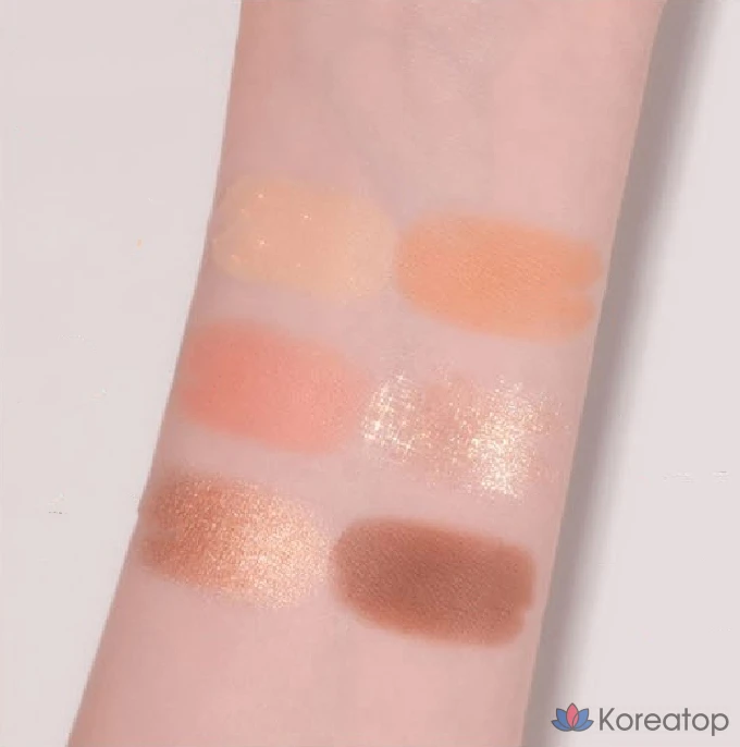 Палитра теней для век VDL Eyeshine Color Mode, 01 Персиково-оранжевый, 1 шт.