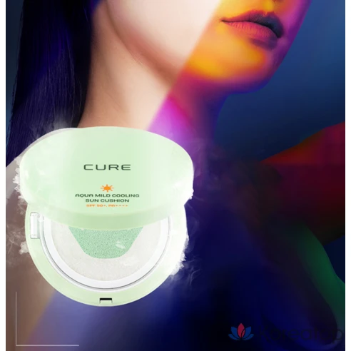Солнцезащитный кушон KIM JEONG MOON Aloe Cure Water Splash Cooling Sun Cushion SPF50+ PA++++, 25 г, фото 6