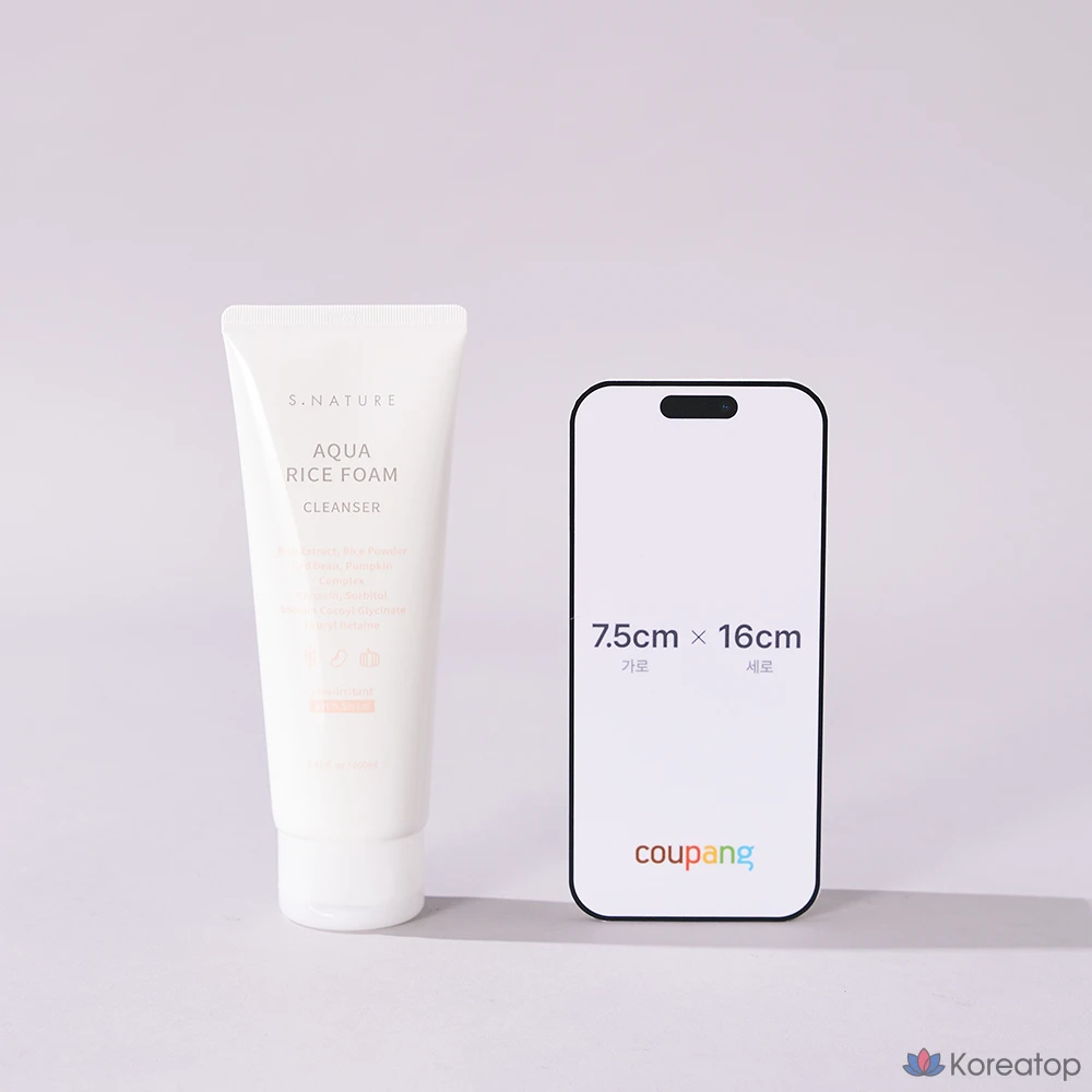 Очищающая пенка S.NATURE Aqua Rice Mild Acid Cleansing Foam, 160 мл, 1 шт.