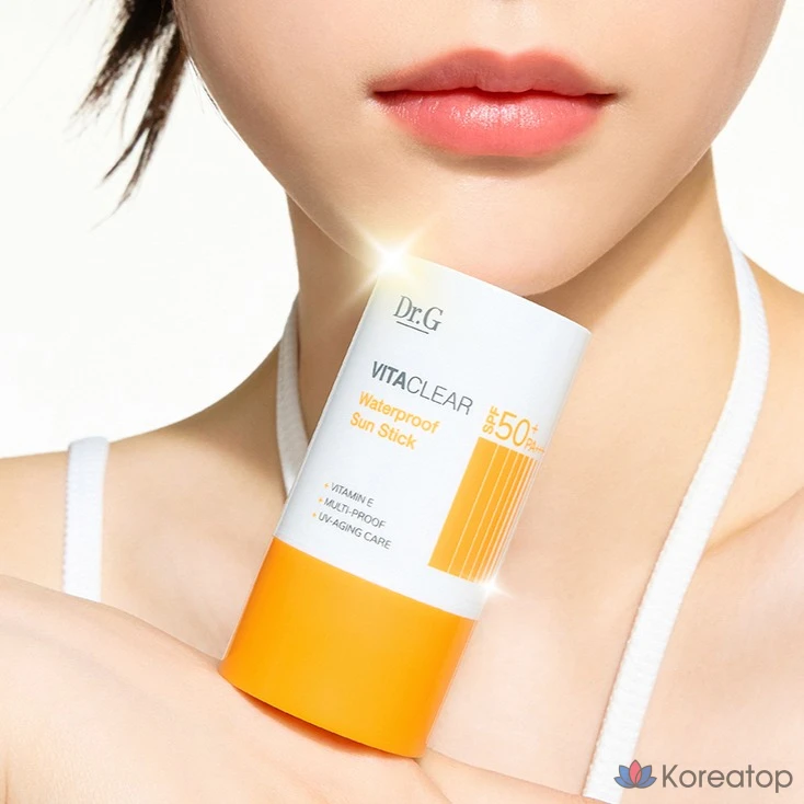 Солнцезащитный стик Dr.G Vita Clear Waterproof Sun Stick SPF50+ PA++++, 21 г, 1 шт.