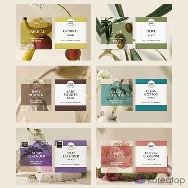 Мыло туалетное Happy Bath Original Collection Baby Powder Scent, 90 г, 16 шт., фото 6