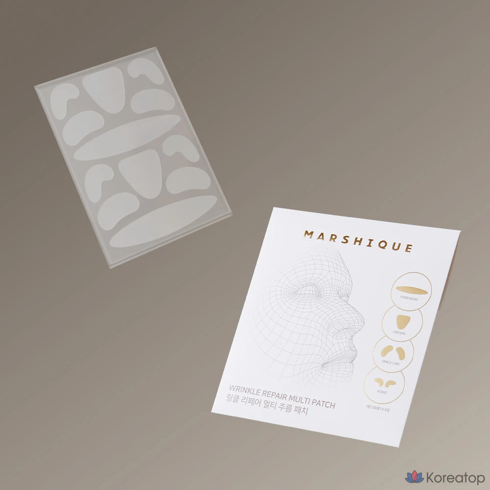 Пластыри от морщин Marshique для домашнего ухода, 60 пластырей, 1 упаковка, 60 штук, фото 4